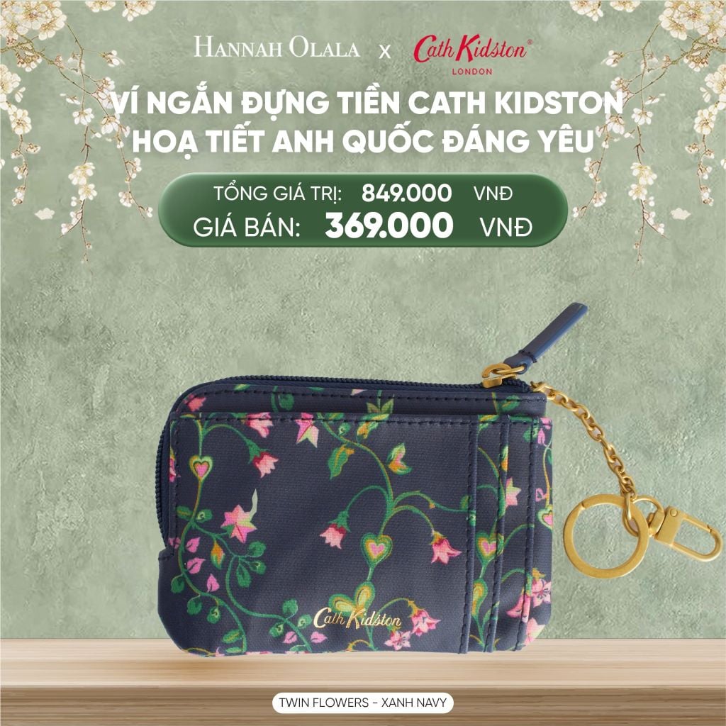  DEAL 12: VÍ NGẮN ĐỰNG TIỀN CATH KIDSTON HOẠ TIẾT ANH QUỐC ĐÁNG YÊU 
