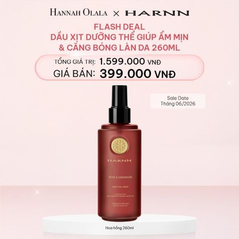  E457_DEAL 12: [FLASH DEAL] DẦU XỊT DƯỠNG THỂ GIÚP ẨM MỊN VÀ CĂNG BÓNG LÀN DA 260ML (Sale Date Tháng 06/2026) 