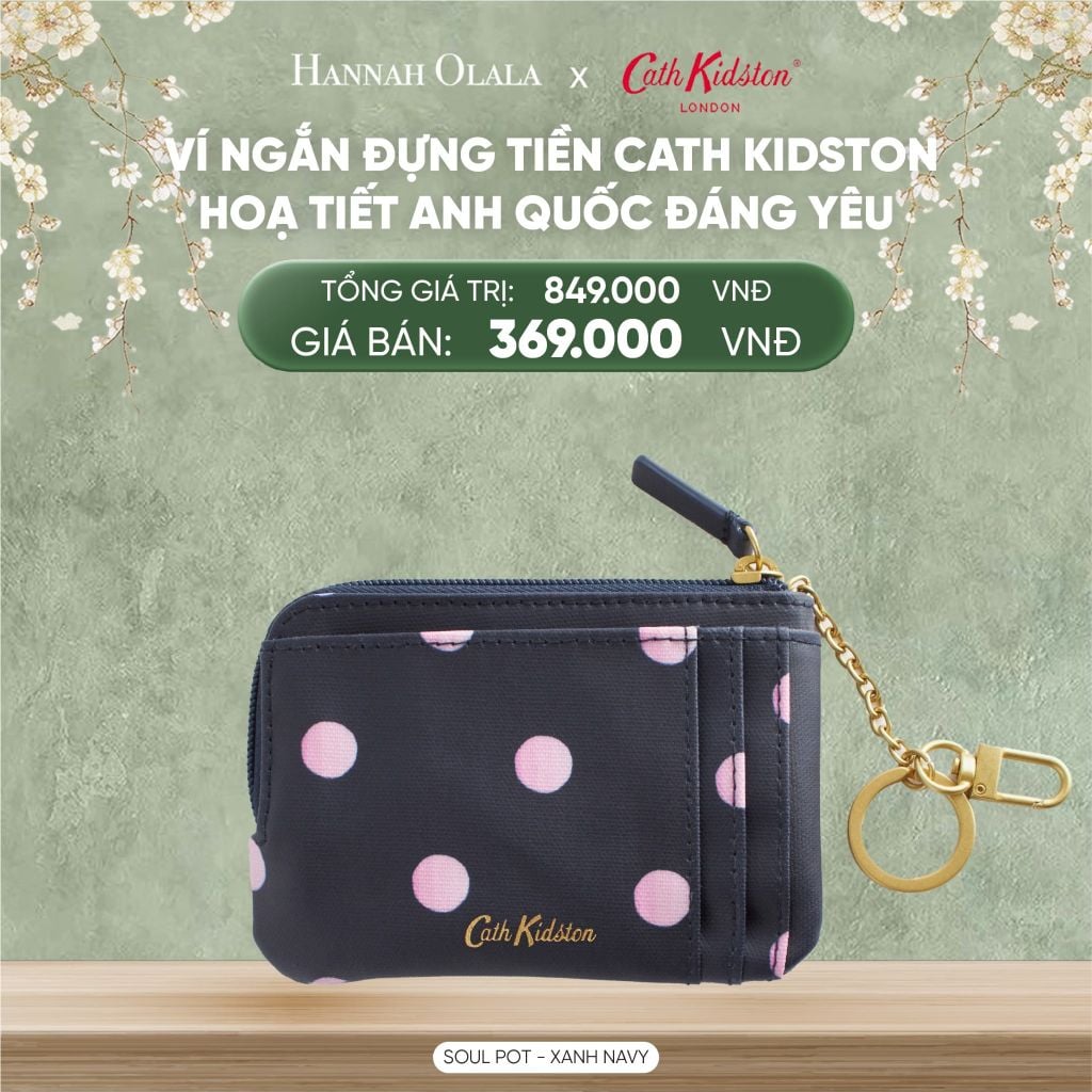  DEAL 12: VÍ NGẮN ĐỰNG TIỀN CATH KIDSTON HOẠ TIẾT ANH QUỐC ĐÁNG YÊU 