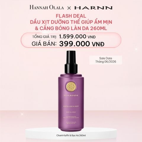  E457_DEAL 12: [FLASH DEAL] DẦU XỊT DƯỠNG THỂ GIÚP ẨM MỊN VÀ CĂNG BÓNG LÀN DA 260ML (Sale Date Tháng 06/2026) 