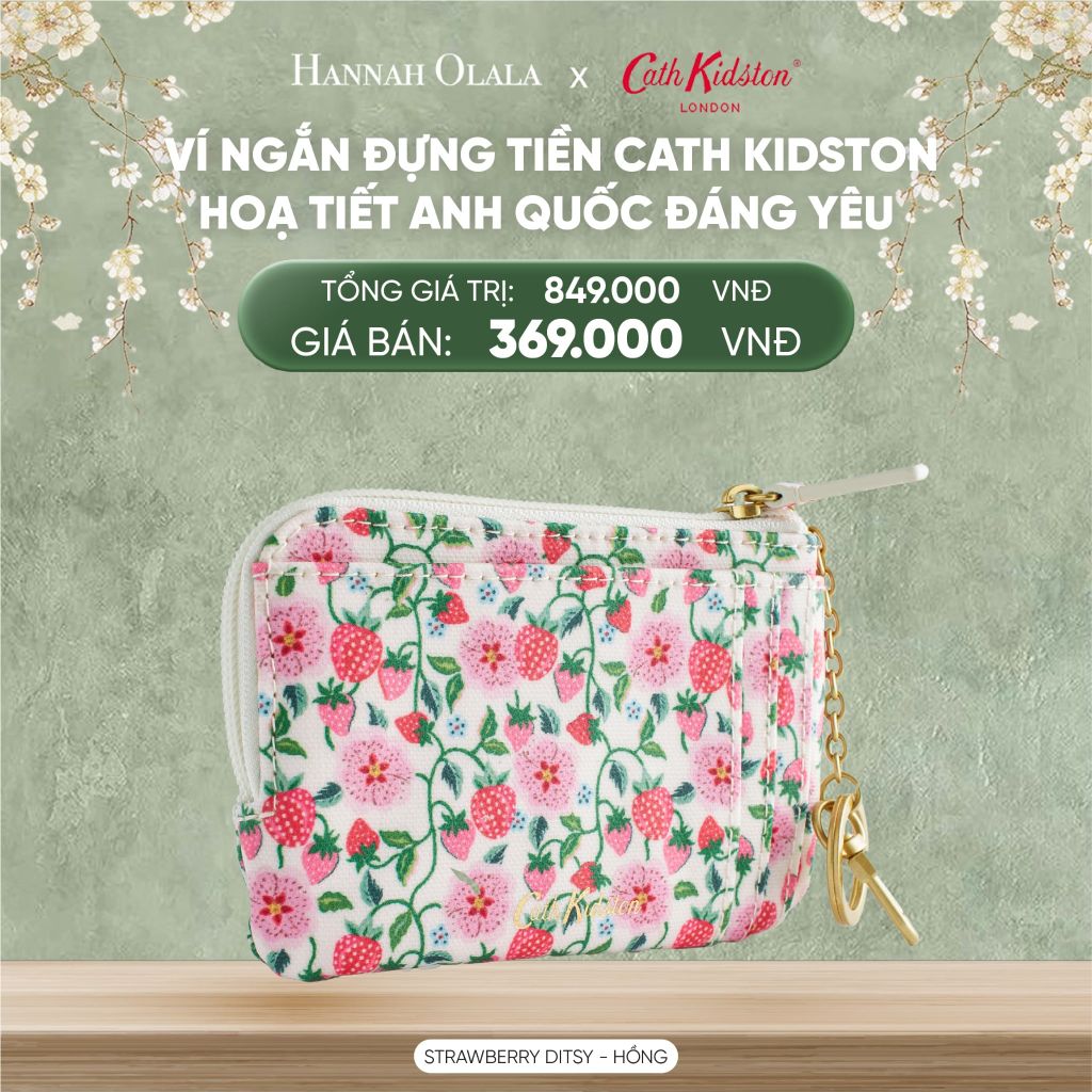  DEAL 12: VÍ NGẮN ĐỰNG TIỀN CATH KIDSTON HOẠ TIẾT ANH QUỐC ĐÁNG YÊU 