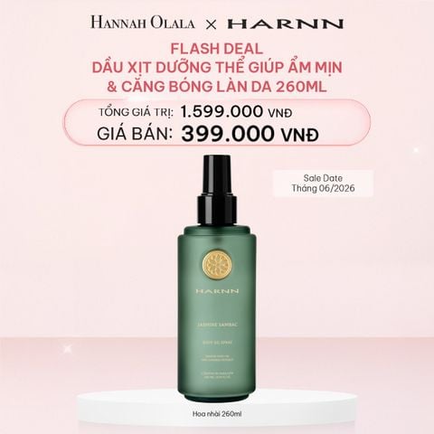  E457_DEAL 12: [FLASH DEAL] DẦU XỊT DƯỠNG THỂ GIÚP ẨM MỊN VÀ CĂNG BÓNG LÀN DA 260ML (Sale Date Tháng 06/2026) 