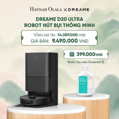  DREAME D20 ULTRA ROBOT HÚT BỤI THÔNG MINH LỰC HÚT 13.000PA TRẠM SẠC ĐA NĂNG RẢNH TAY ĐẾN 100 NGÀY BH 24 THÁNG - A1786 