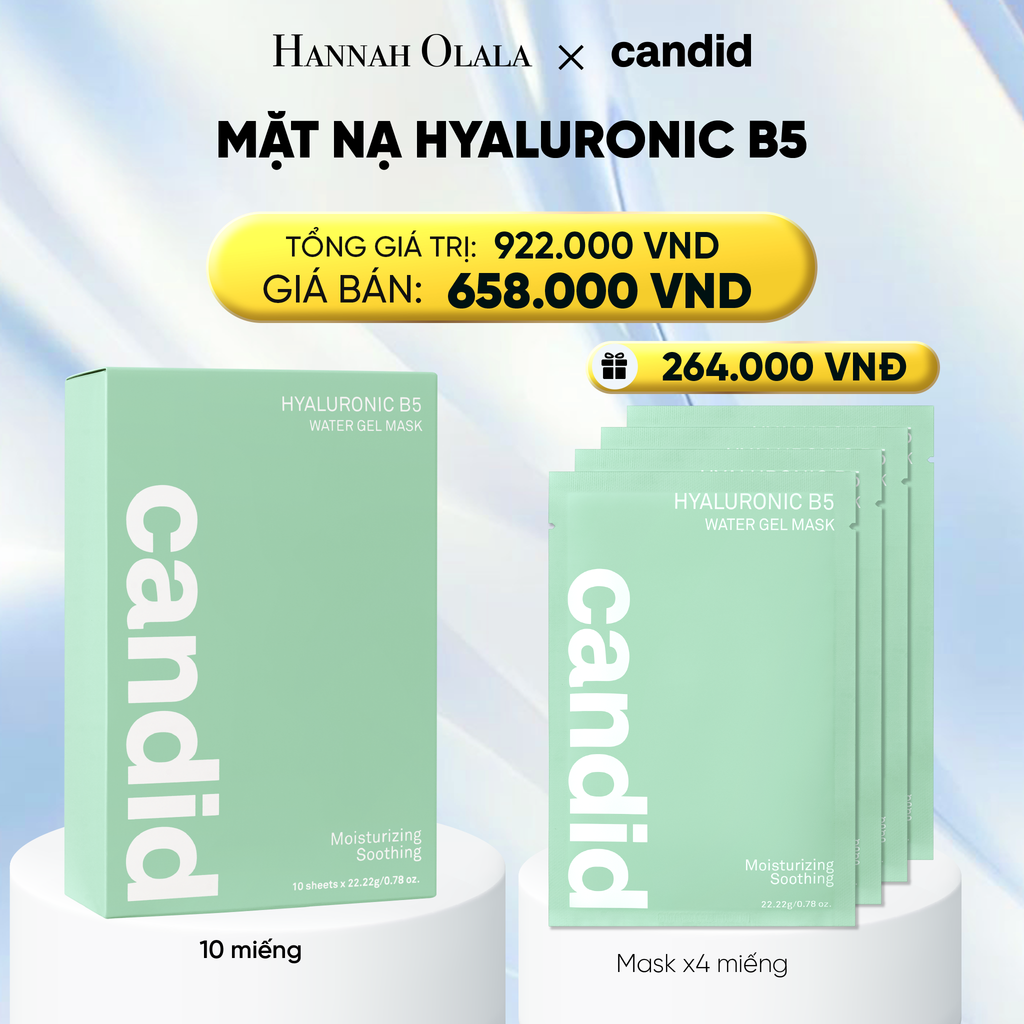  HỘP 10 MIẾNG MẶT NẠ CẤP ẨM B5 - DEAL 12: 