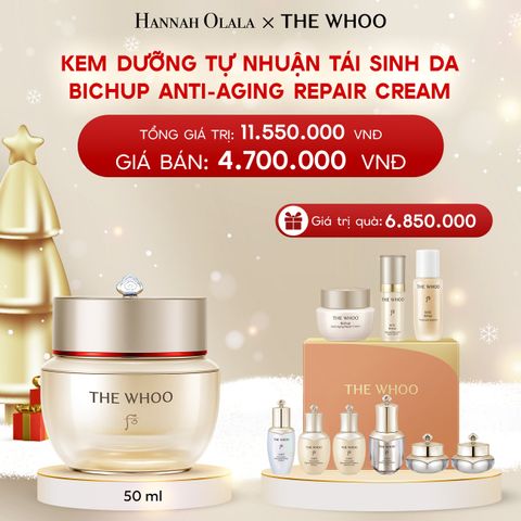  A334_DEAL 12: KEM DƯỠNG TỰ NHUẬN TÁI SINH DA THE WHOO BICHUP ANTI-AGING REPAIR CREAM 50ML 