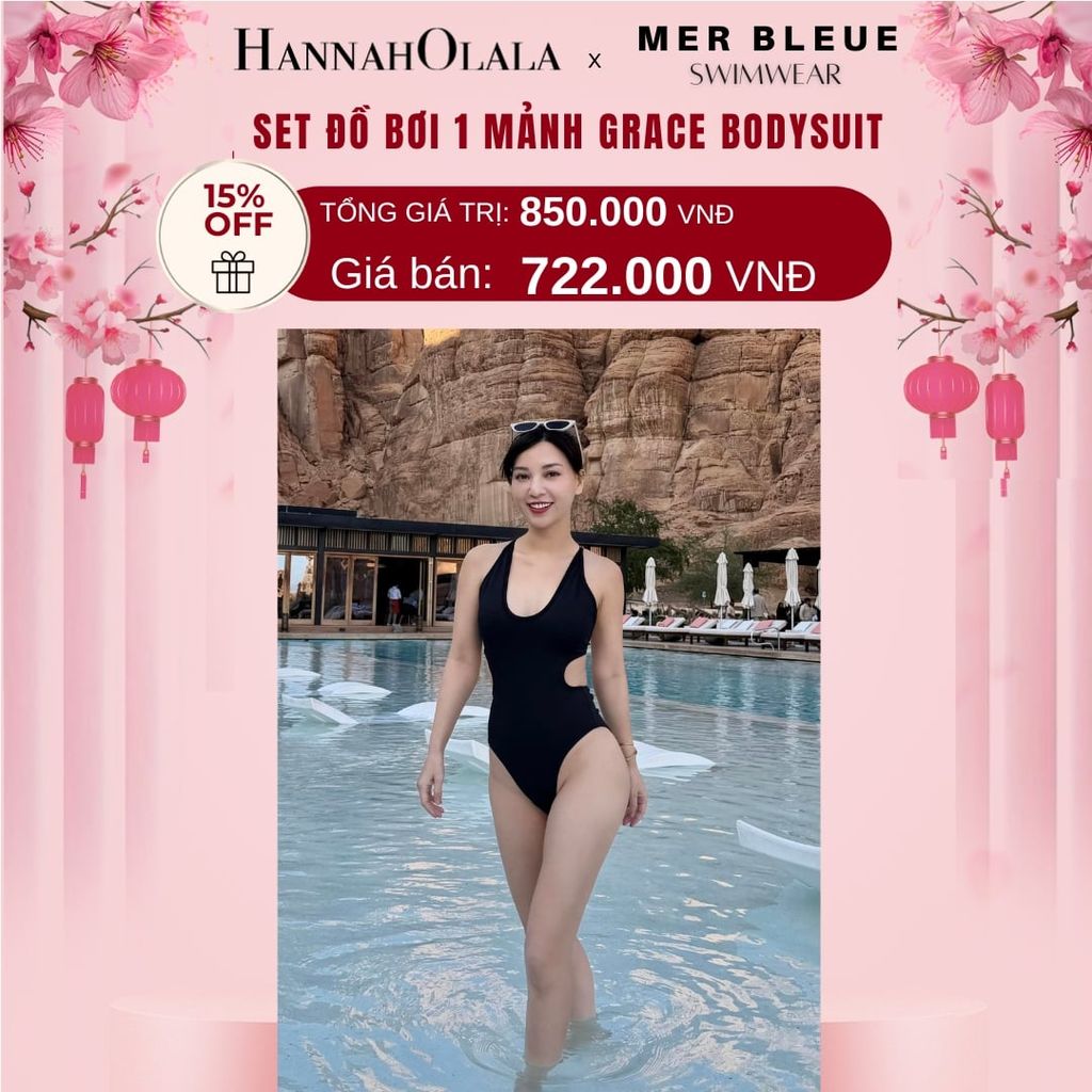  A261_DEAL 4: SET ĐỒ BƠI 1 MẢNH GRACE BODYSUIT 