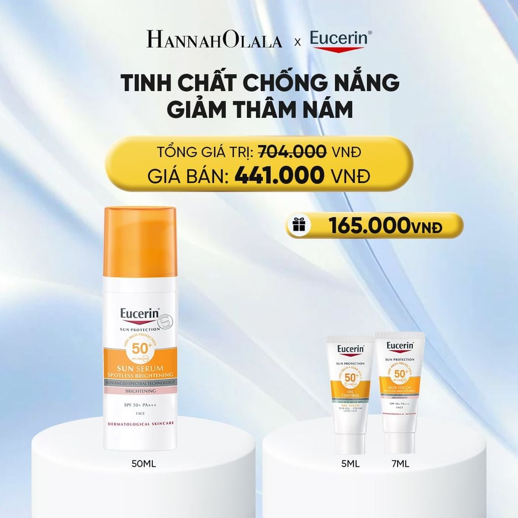  TINH CHẤT CHỐNG NẮNG GIẢM THÂM NÁM EUCERIN SPOTLESS BRIGHTENING SERUM SPF50+ - DEAL 12 