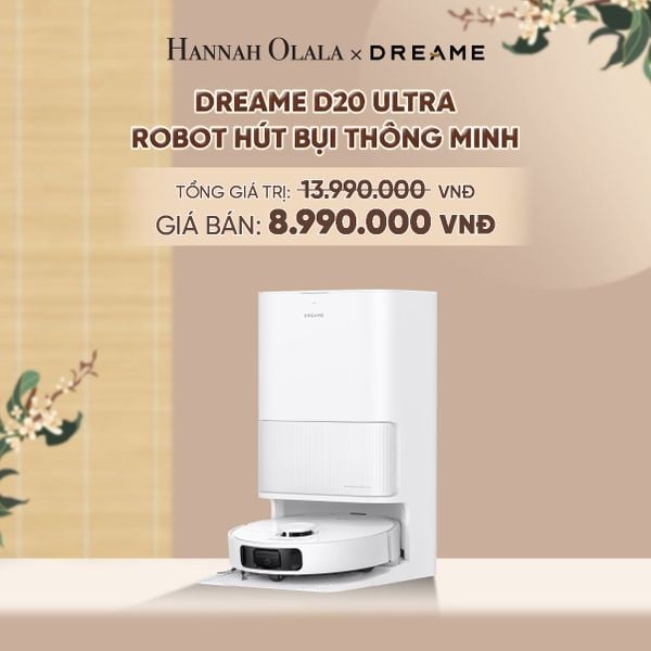  DREAME D20 ULTRA ROBOT HÚT BỤI THÔNG MINH LỰC HÚT 13.000PA TRẠM SẠC ĐA NĂNG RẢNH TAY ĐẾN 100 NGÀY BH 24 THÁNG 