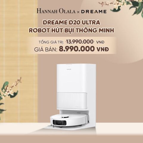  DREAME D20 ULTRA ROBOT HÚT BỤI THÔNG MINH LỰC HÚT 13.000PA TRẠM SẠC ĐA NĂNG RẢNH TAY ĐẾN 100 NGÀY BH 24 THÁNG - A1176 