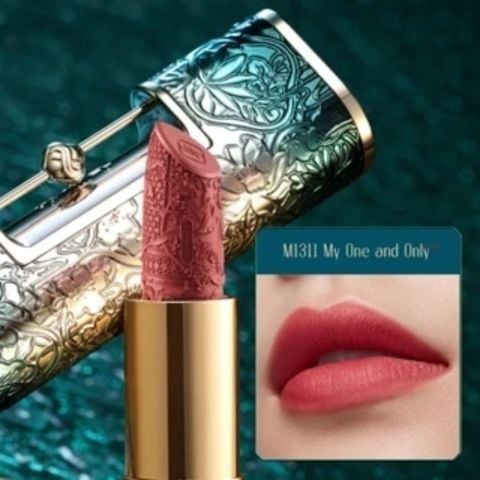  HOA TÂY TỬ SON KHÓA ĐỒNG TÂM 3.8G FLORASIS - BLOOMING ROUGE LOVE LOCK_ A1555 