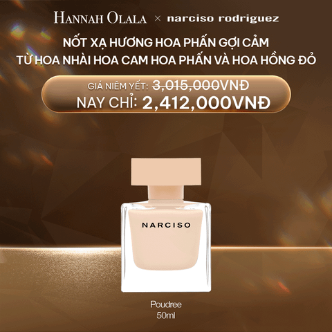  DEAL 35:  NƯỚC HOA NỮ NARCISO RODRIGUEZ NARCISO EAU DE PARFUM POUDREE 50ML 