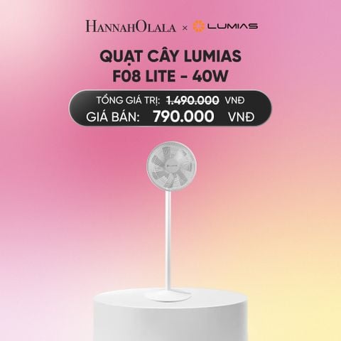  DEAL 13: QUẠT CÂY LUMIAS F08 LITE - 40W, 4 CẤP ĐỘ - REMOTE ĐIỀU KHIỂN TỪ XA_A1202 