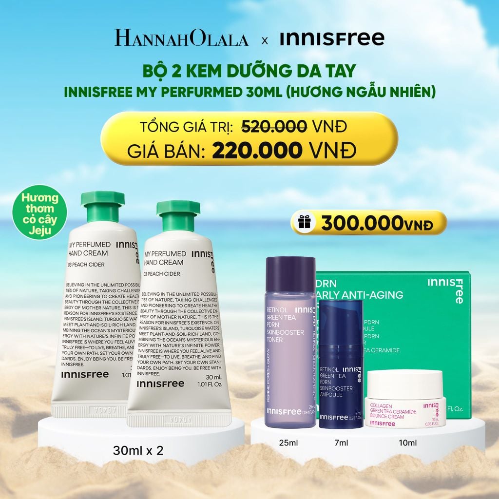  A1073_DEAL 9: BỘ 2 KEM DƯỠNG DA TAY INNISFREE MY PERFURMED 30ML (HƯƠNG NGẪU NHIÊN) 