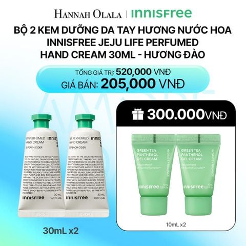  DEAL 11: BỘ 2 KEM DƯỠNG DA TAY HƯƠNG NƯỚC HOA INNISFREE JEJU LIFE PERFUMED HAND CREAM 30ML - HƯƠNG ĐÀO_ A107 