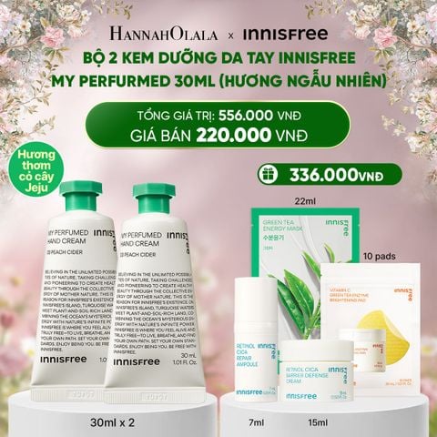  DEAL 9: BỘ 2 KEM DƯỠNG DA TAY INNISFREE MY PERFURMED 30ML (HƯƠNG NGẪU NHIÊN) 