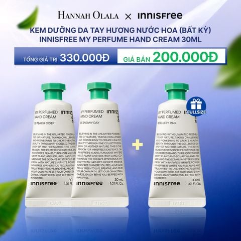  M79_DEAL 9: COMBO 2 KEM DƯỠNG DA TAY HƯƠNG NƯỚC HOA (BẤT KỲ) INNISFREE MY PERFUME HAND CREAM 30ML 