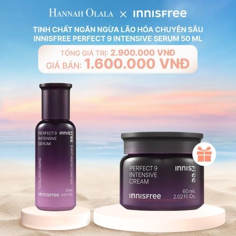  C111_DEAL 11: TINH CHẤT NGĂN NGỪA LÃO HÓA CHUYÊN SÂU INNISFREE PERFECT 9 INTENSIVE SERUM 50 ML 