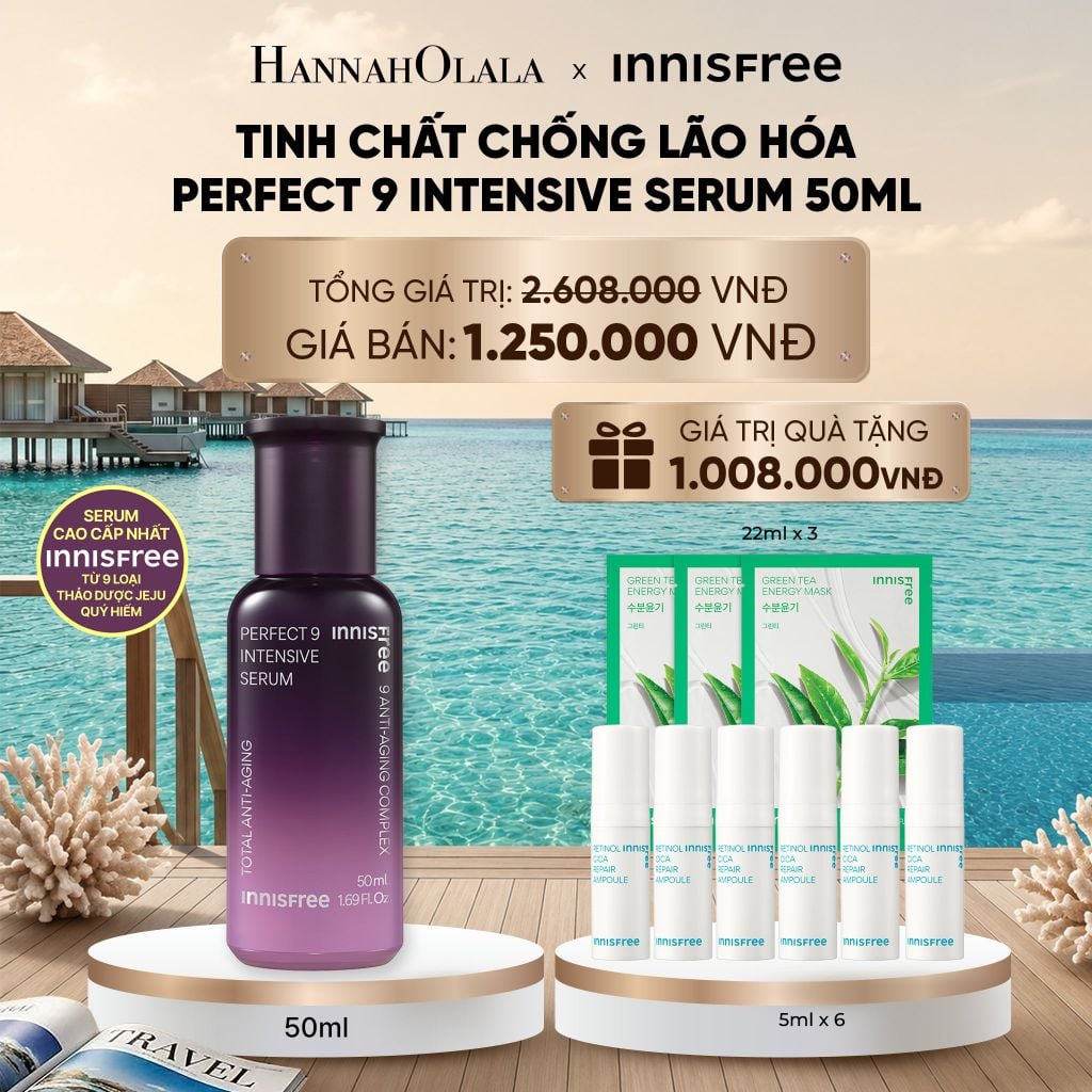  TINH CHẤT NGĂN NGỪA LÃO HÓA INNISFREE PERFECT 9 INTENSIVE SERUM 50ML_ D930 