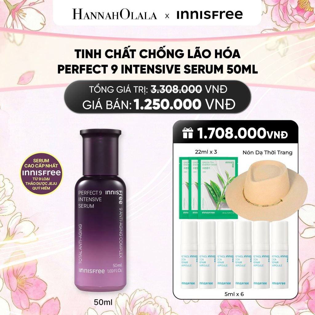  TINH CHẤT NGĂN NGỪA LÃO HÓA INNISFREE PERFECT 9 INTENSIVE SERUM 50ML 