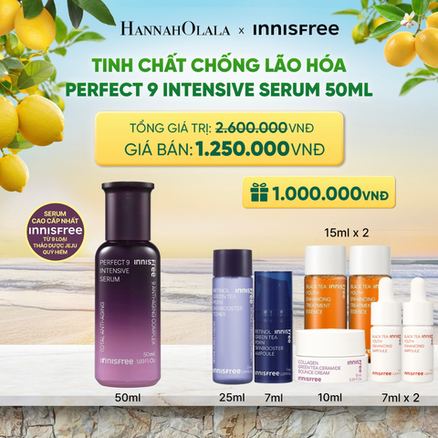  TINH CHẤT NGĂN NGỪA LÃO HÓA INNISFREE PERFECT 9 INTENSIVE SERUM 50ML - A1985 