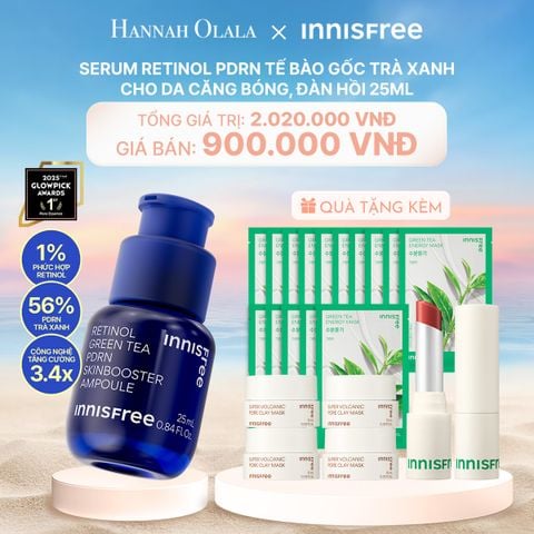  C110_DEAL 10: SERUM RETINOL PDRN TẾ BÀO GỐC TRÀ XANH CHO DA CĂNG BÓNG, ĐÀN HỒI 25ML 