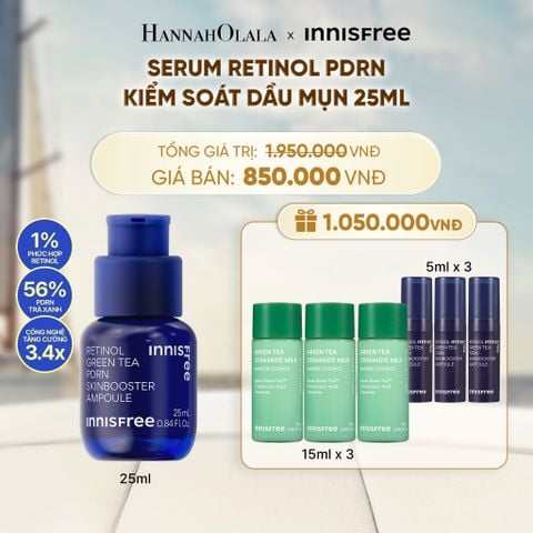  SERUM RETINOL PDRN TẾ BÀO GỐC TRÀ XANH CHO DA CĂNG BÓNG ĐÀN HỒI 25ML - A1389 