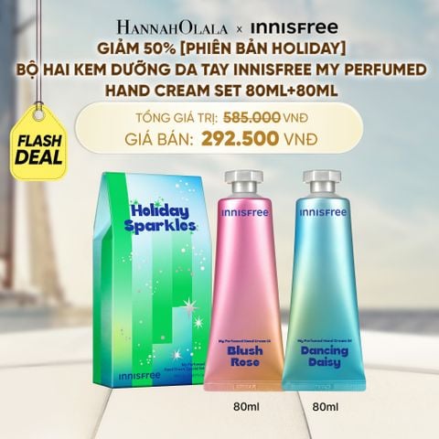  [PHIÊN BẢN HOLIDAY] BỘ HAI KEM DƯỠNG DA TAY INNISFREE MY PERFUMED HAND CREAM SET 80ML+80ML - [ƯU ĐÃI -50%] 
