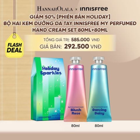  GIẢM 50% [PHIÊN BẢN HOLIDAYS] BỘ HAI KEM DƯỠNG DA TAY INNISFREE MY PERFUMED HAND CREAM SET 80ML+80ML - A536 