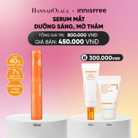  MỚI - SERUM MẮT DƯỠNG SÁNG, MỜ THÂM INNISFREE VITAMIN C NIACINAMIDE BRIGHTENING EYE SERUM 10G_A1415 