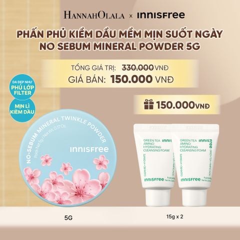  DEAL ĐỘC QUYỀN: PHẤN PHỦ BỘT KIỀM DẦU INNISFREE NO SEBUM MINERAL POWDER - PHIÊN BẢN GIỚI HẠN CHERRY - A528 