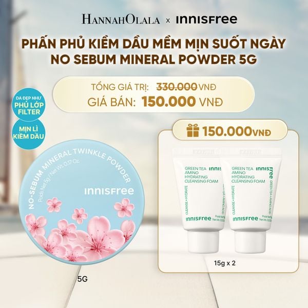  DEAL ĐỘC QUYỀN: PHẤN PHỦ BỘT KIỀM DẦU INNISFREE NO SEBUM MINERAL POWDER - PHIÊN BẢN GIỚI HẠN CHERRY - A616 