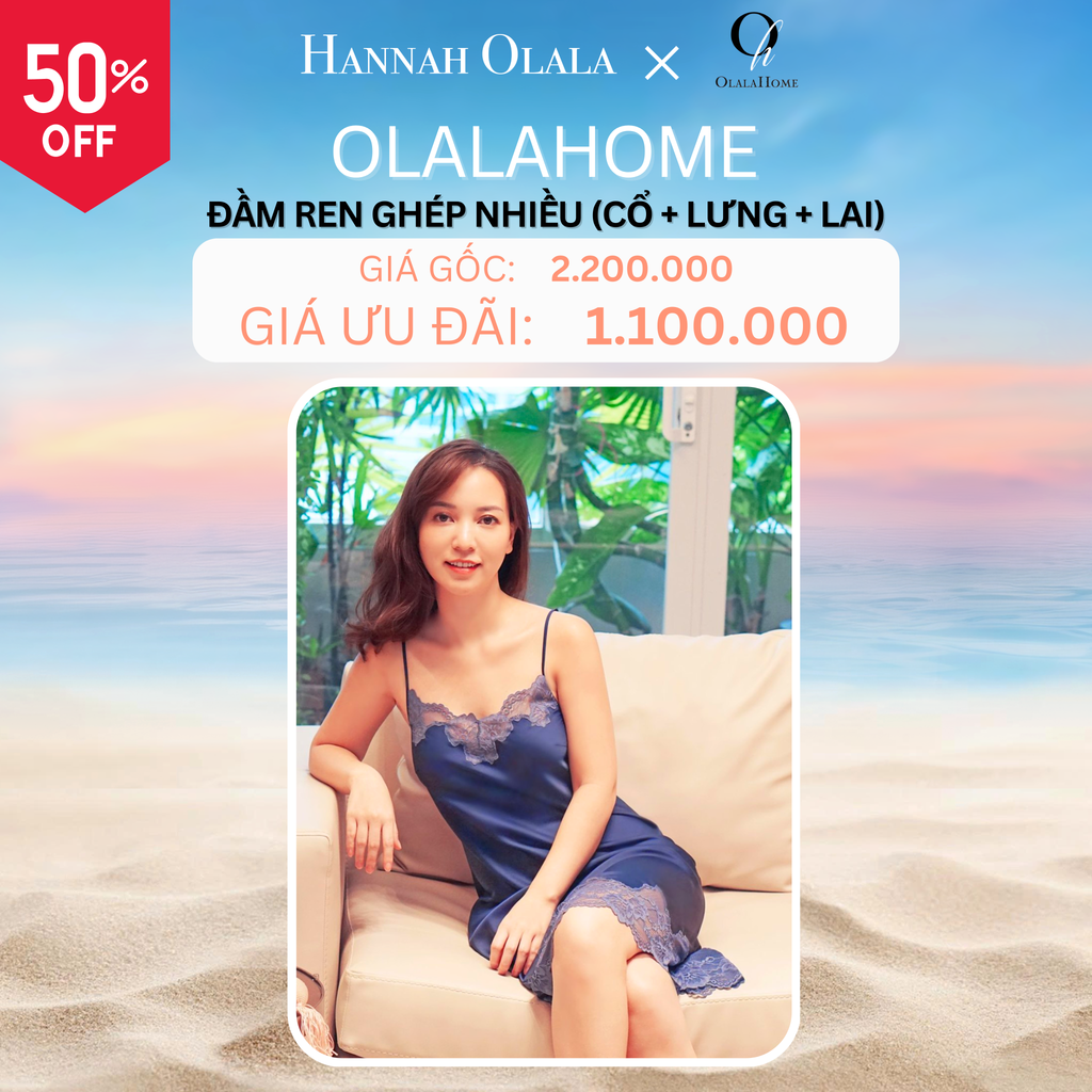  DEAL 19: ĐẦM REN GHÉP NHIỀU (CỔ + LƯNG + LAI) - MÀU XANH ĐEN 