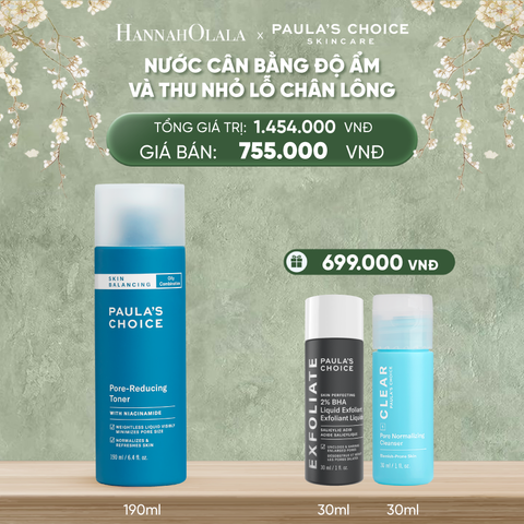  DEAL 10: NƯỚC CÂN BẰNG ĐỘ ẨM VÀ ĐIỀU CHỈNH LỖ CHÂN LÔNG 190ML 