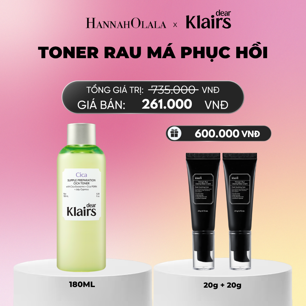  DEAR KLAIRS NƯỚC HOA HỒNG SUPPLE PREPARATION CICA TONER 180ML (IP04)_A1844 