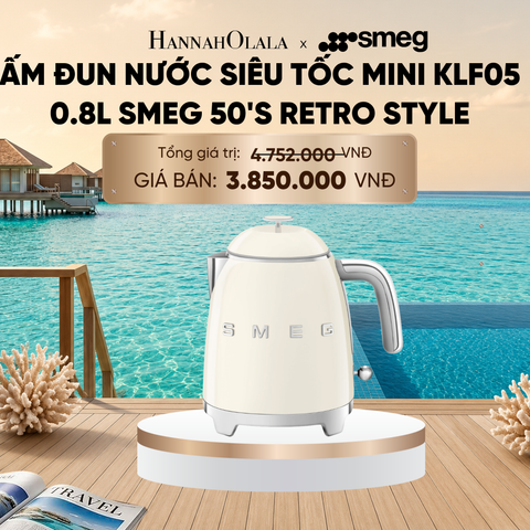  ẤM ĐUN NƯỚC SIÊU TỐC MINI KLF05 0.8L SMEG 50'S RETRO STYLE_ D1078 