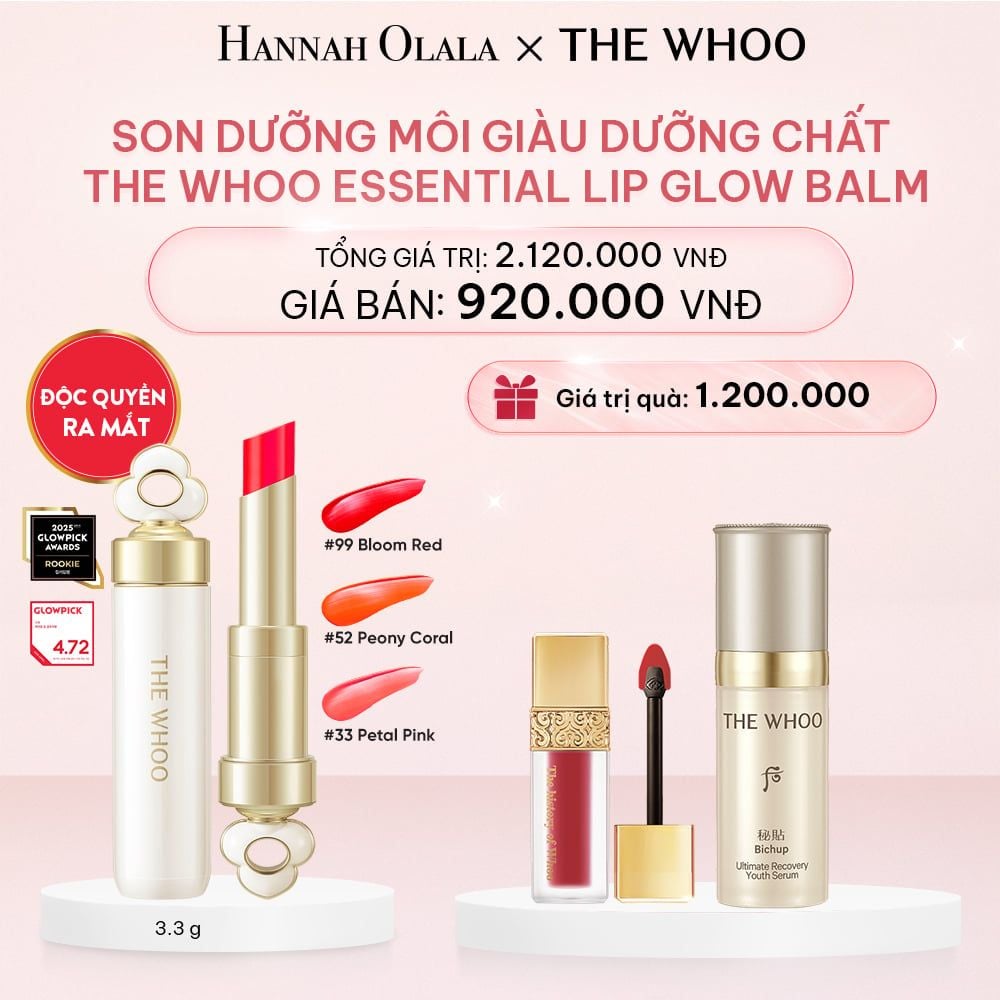  E312_DEAL 12F: NEW - SON DƯỠNG CẢI THIỆN NẾP NHĂN MÔI THE WHOO ESSENTIAL LIP GLOW BALM 