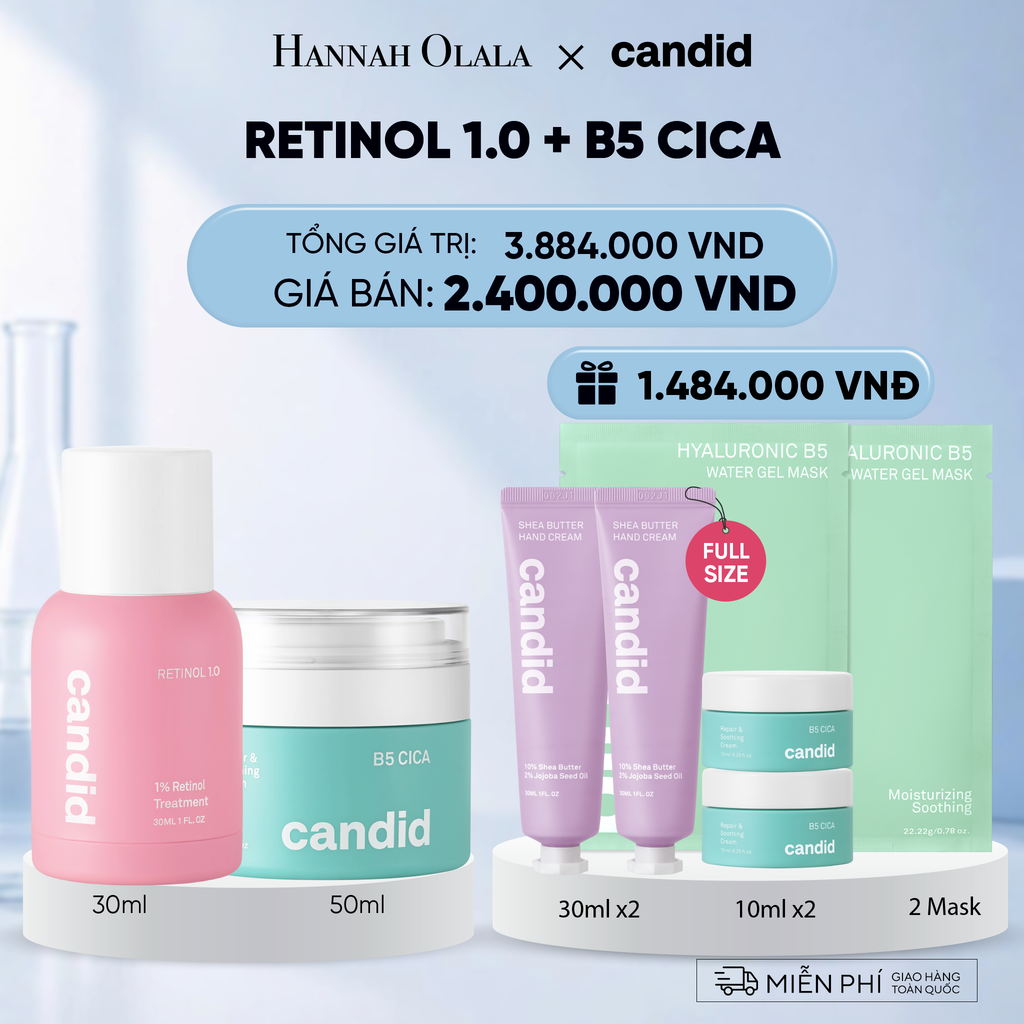  RETINOL 1.0 & B5 CICA BỘ ĐÔI LÀM MỜ NẾP NHĂN VÀ DƯỠNG ẨM PHỤC HỒI CHUYÊN SÂU DEAL 13: 