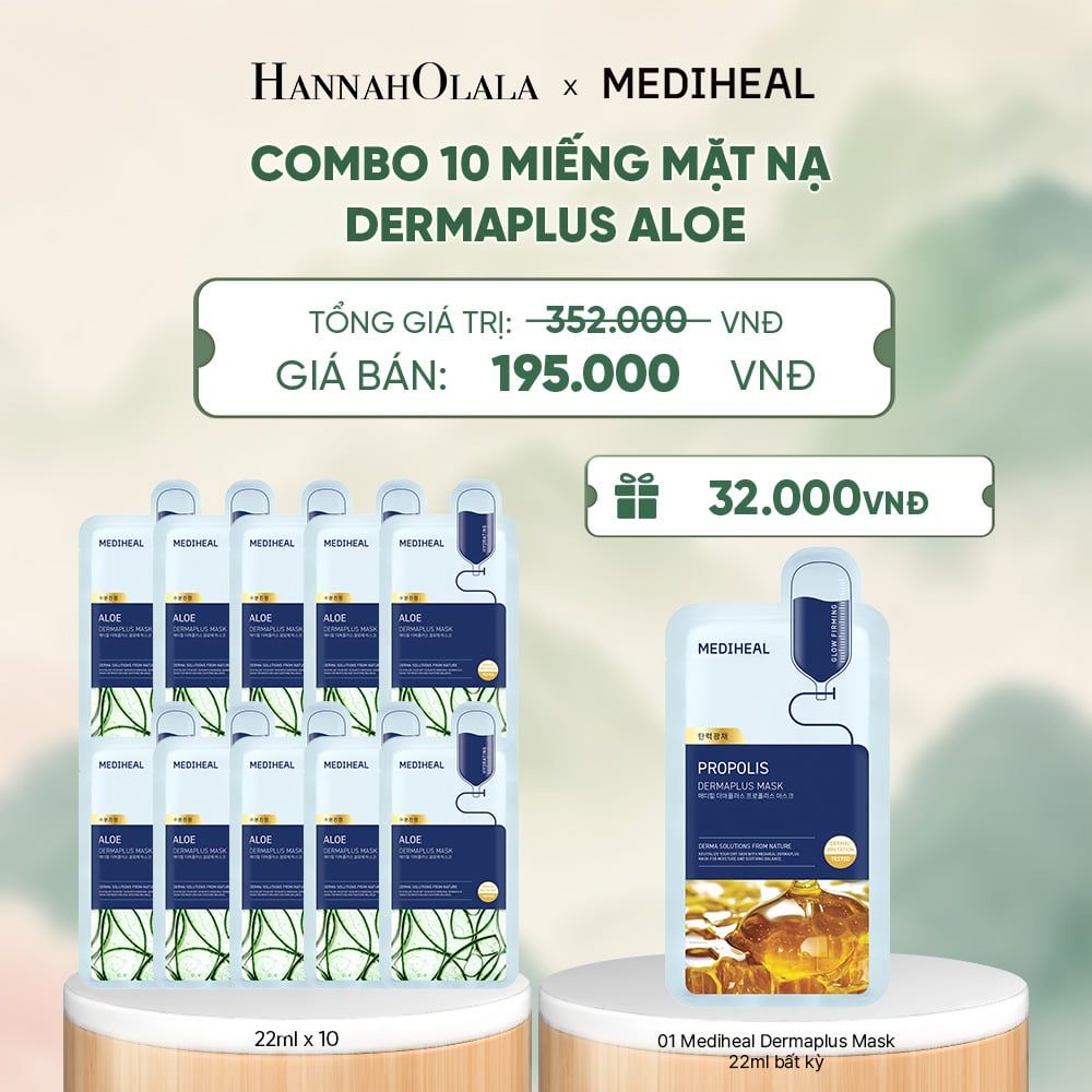 MEDIHEAL MẶT NẠ DERMAPLUS MASK 22ML (COMBO 10 MIẾNG) BẤT KỲ - A1468 