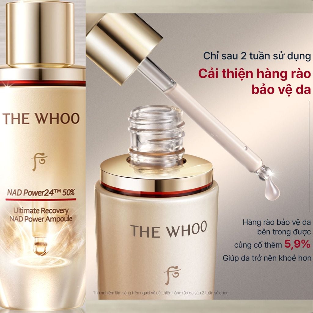  DEAL 3: MỚI RA MẮT - BỘ TINH CHẤT TĂNG CƯỜNG NGỪA LÃO HÓA CHUYÊN SÂU THE WHOO BICHUP ULTIMATE RECOVERY NAD POWER AMPOULE 30ML SPECIAL SET 