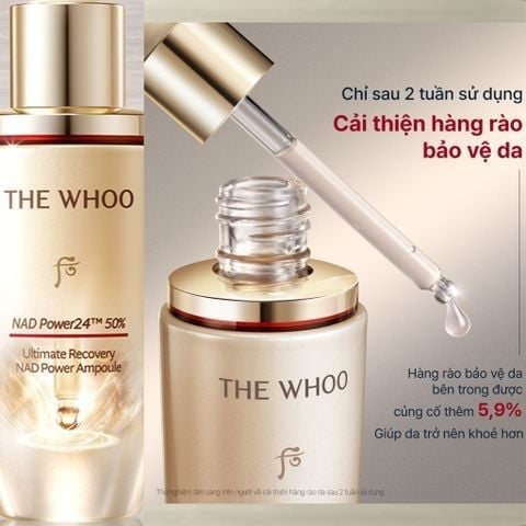  PHIÊN BẢN TẾT ĐỘC LẬP - BỘ TINH CHẤT TĂNG CƯỜNG NGỪA LÃO HÓA CHUYÊN SÂU THE WHOO BICHUP ULTIMATE RECOVERY NAD POWER AMPOULE 50ML SPECIAL SET 
