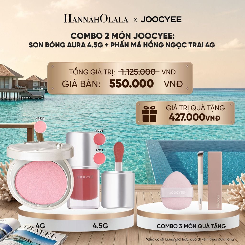  COMBO 2: SON BÓNG AURA + PHẤN MÁ HỒNG NGỌC TRAI - A3503_ D1964 