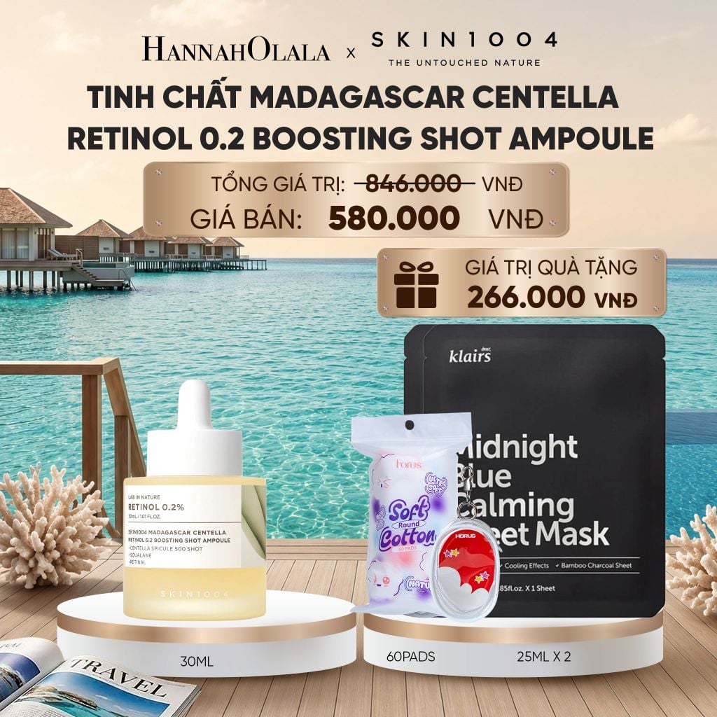  SKIN1004 TINH CHẤT MADAGASCAR CENTELLA RETINOL 0.2 BOOSTING SHOT AMPOULE 30ML (IP04)_ D644 