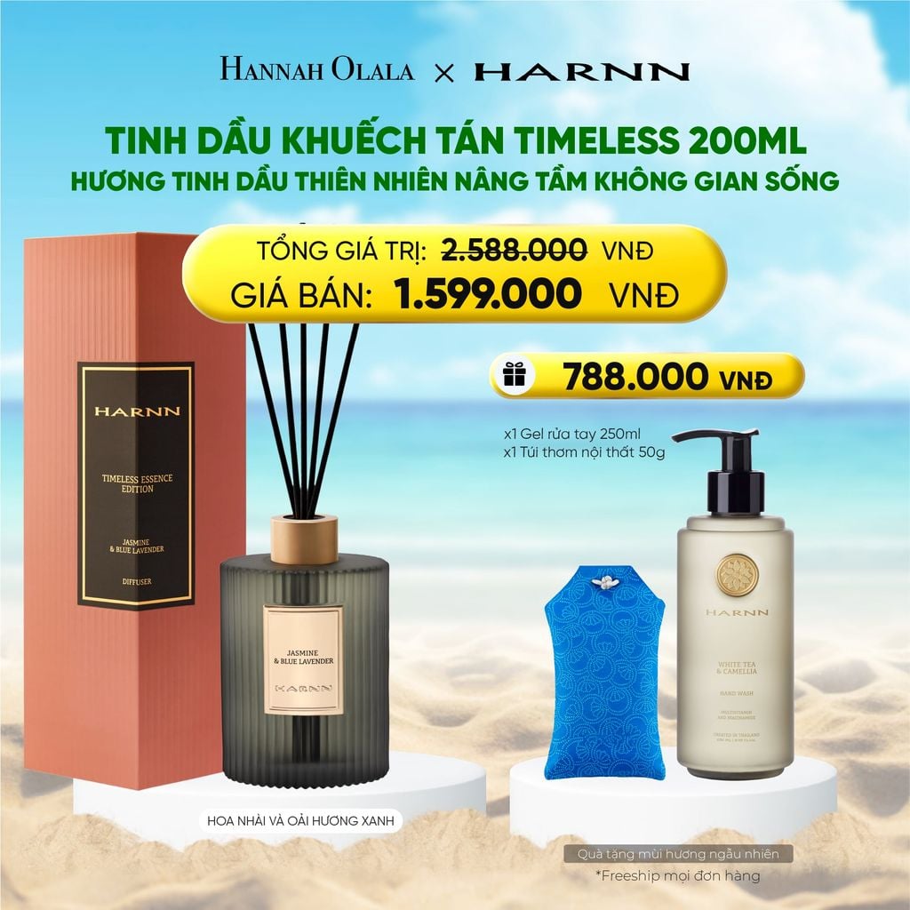  DEAL 13: [HARNN NEW COLLECTION] TINH DẦU KHUẾCH TÁN TIMELESS 200ML HƯƠNG TINH DẦU THIÊN NHIÊN NÂNG TẦM KHÔNG GIAN SỐNG 