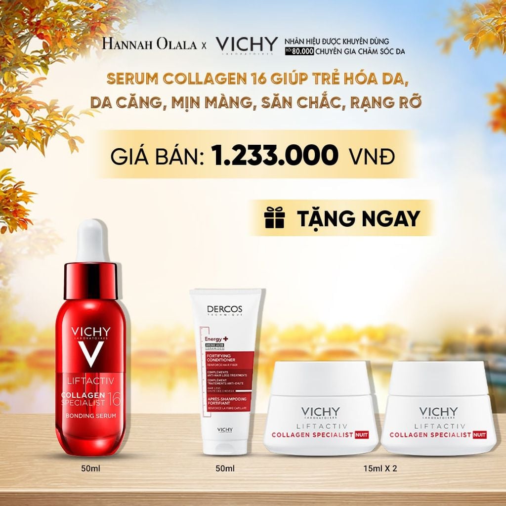 SERUM COLLAGEN 16 GIÚP TRẺ HÓA DA, DA CĂNG, MỊN MÀNG, SĂN CHẮC, RẠNG RỠ 30ML - E637 