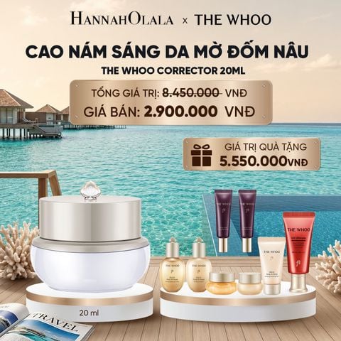  CAO NÁM SÁNG DA MỜ ĐỐM NÂU THE WHOO GONGJINHYANG BRIGHT ULTIMATE CORRECTOR 20ML_ D409 