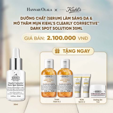  DƯỠNG CHẤT (SERUM) VITAMIN C GIÚP DA TRÔNG CĂNG BÓNG SAU 7 NGÀY KIEHL'S CLEARLY CORRECTIVE™ DARK SPOT SOLUTION 30ML - A2032 