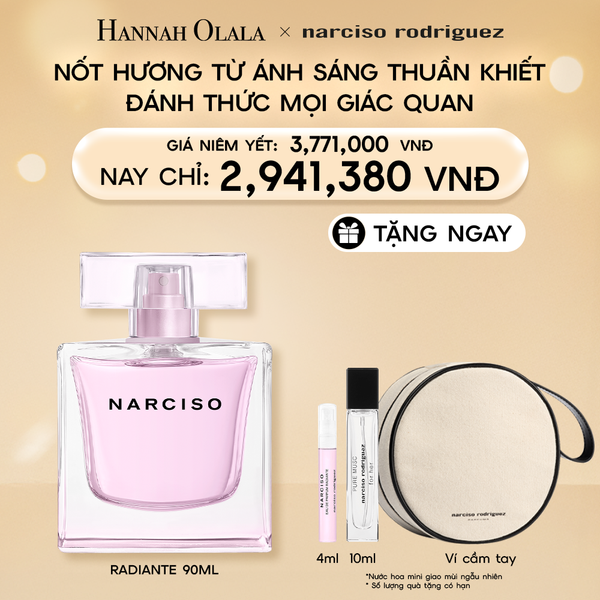  E26_DEAL 15: NƯỚC HOA NỮ NARCISO RODRIGUEZ NARCISO EAU DE PARFUM RADIANTE 90ML 