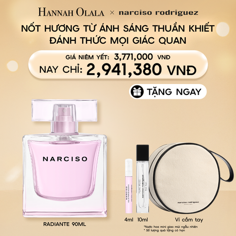  DEAL 15: NƯỚC HOA NỮ NARCISO RODRIGUEZ NARCISO EAU DE PARFUM RADIANTE 90ML 