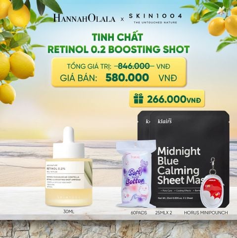  NEW SKU SKIN1004 TINH CHẤT MADAGASCAR CENTELLA RETINOL 0.2 BOOSTING SHOT AMPOULE 30ML (IP04) - A376 