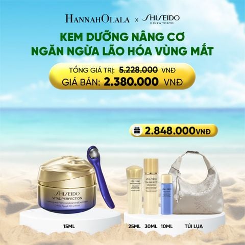  KEM DƯỠNG MẮT CAO CẤP GIÚP NÂNG CƠ VÀ SĂN CHẮC SHISEIDO VITAL PERFECTION UPLIFTING AND FIRMING ADVANCED EYE CREAM 15ML - DEAL 18 